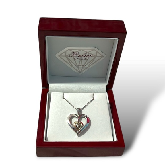 Beautiful Heart-Shaped Diamond Necklace from Halmo Jewllers - Picture 1 of 6